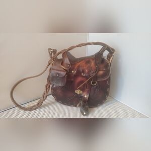 Vintage Saddle Purse Leather